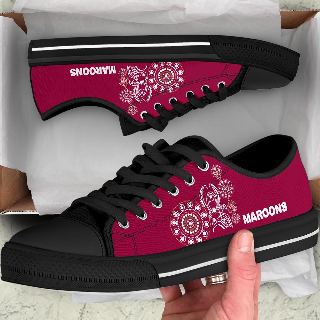 queensland-low-top-shoe-maroons-simple-indigenous