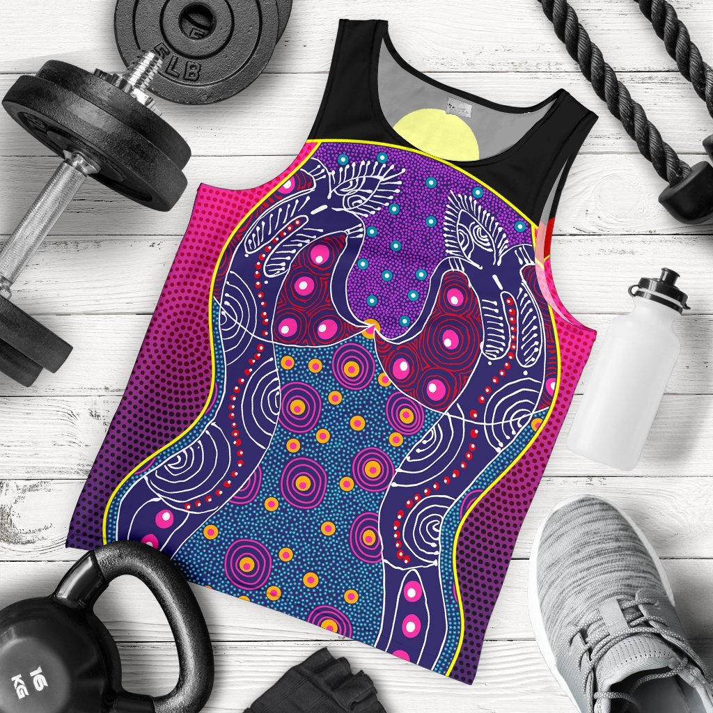 mens-tank-top-aboriginal-sublimation-dot-pattern-style-violet