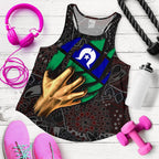 Aboriginal WoMen's Racerback Tank - Torres Strait Blood In Me - Vibe Hoodie