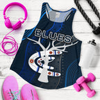 Carlton Women Racerback Tank Blues Free Style Indigenous - Vibe Hoodie