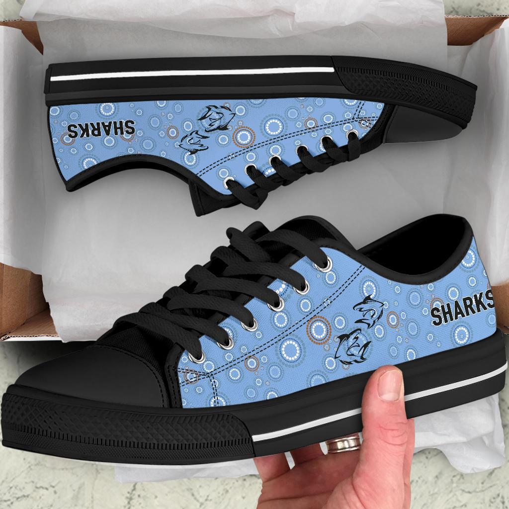 cronulla-sutherland-low-top-shoe-sharks-anzac-day-unique-indigenous