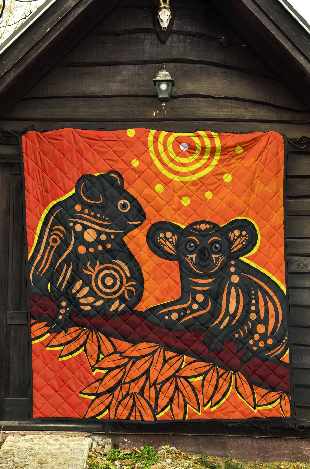aboriginal-premium-quilt-aboriginal-dot-painting-art