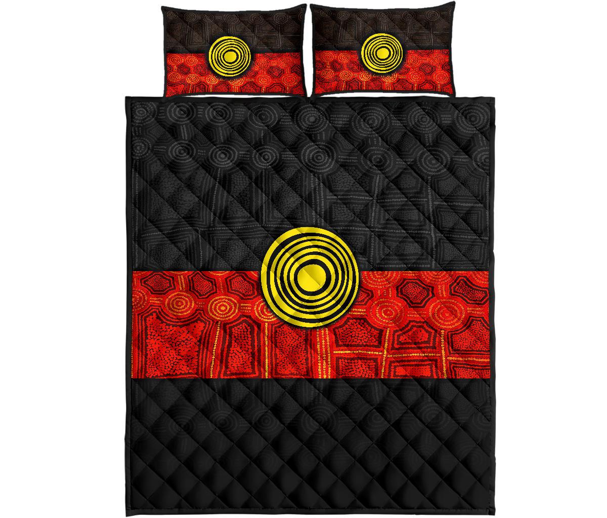 aboriginal-quilt-bed-set-aussie-indigenous-flag