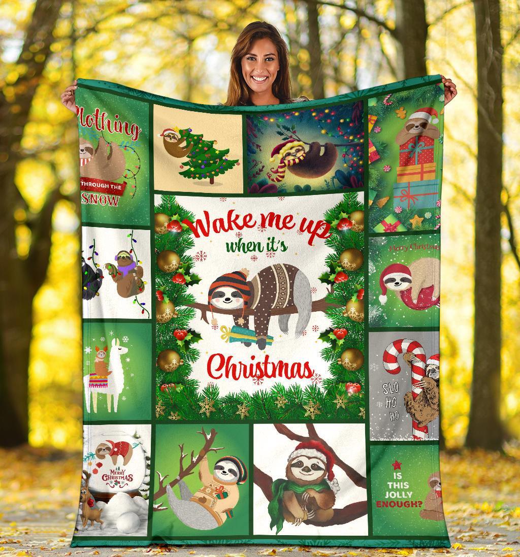 christmas-premium-blanket-light-green-merry-christmas