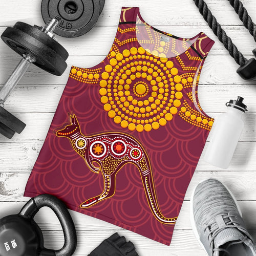 aboriginal-mens-tank-top-aboriginal-kangaroo
