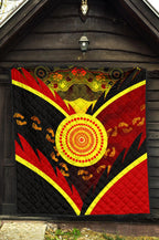 aboriginal-premium-quilt-indigenous-flag-with-footprint-hand-art