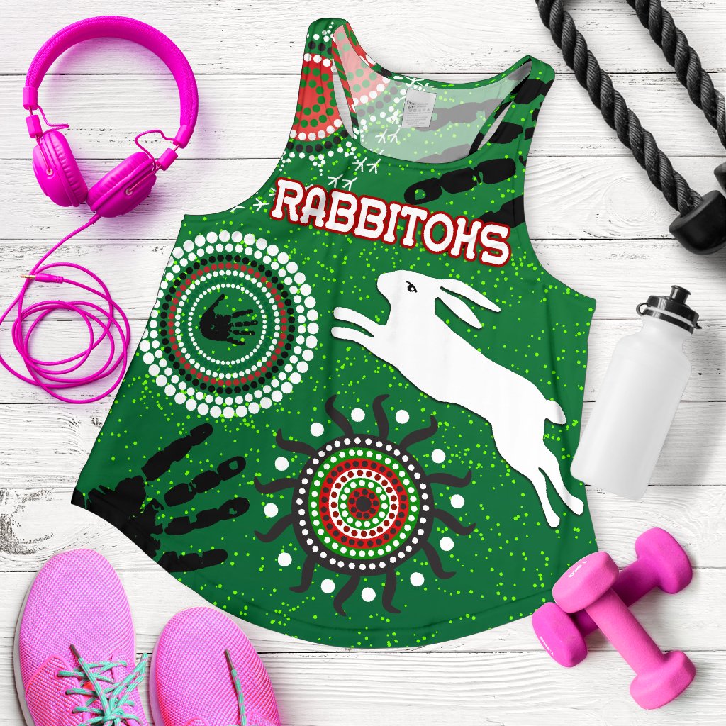 South Sydney Rabbitohs Indigenous Women Racerback Tank Country Style - Vibe Hoodie