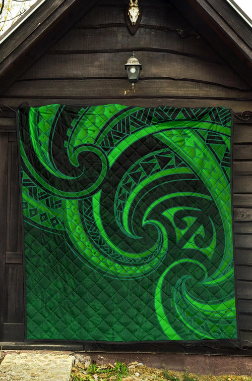 new-zealand-maori-mangopare-premium-quilt-polynesian-green