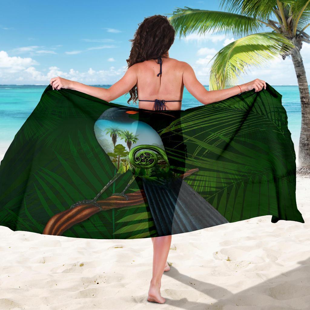 huia-bird-new-zealand-sarong