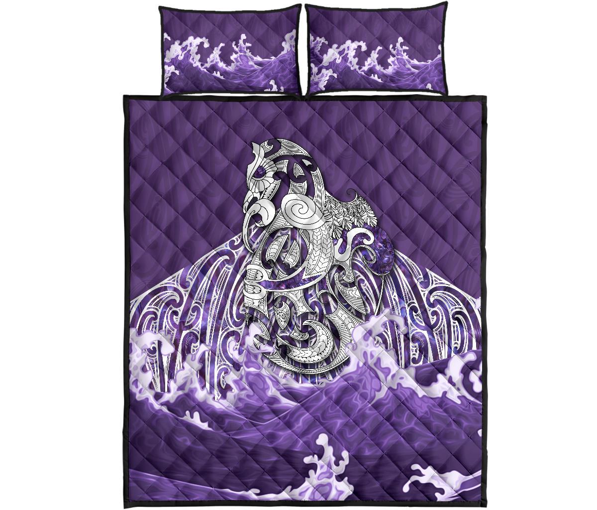 maori-manaia-the-purple-sea-quilt-bed-set