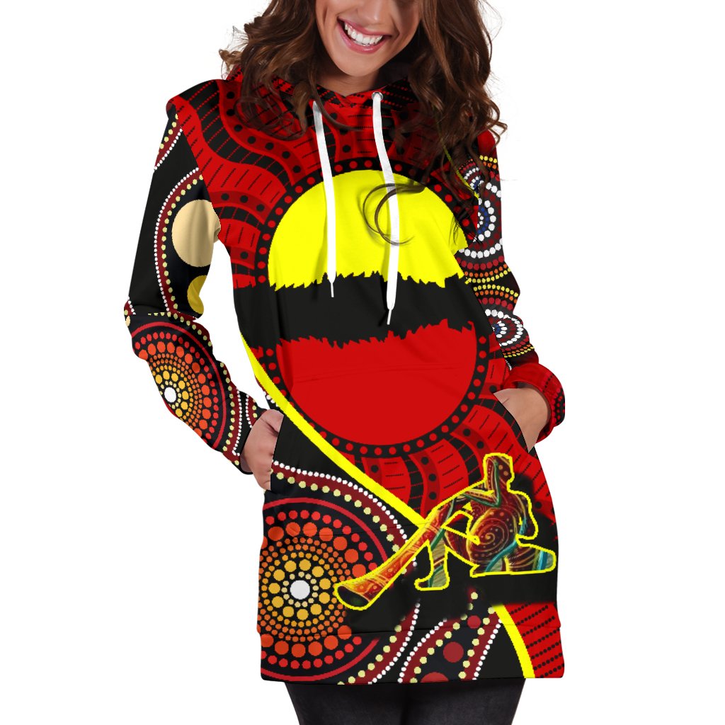 hoodie-dress-australia-aboriginal-dots-with-didgeridoo