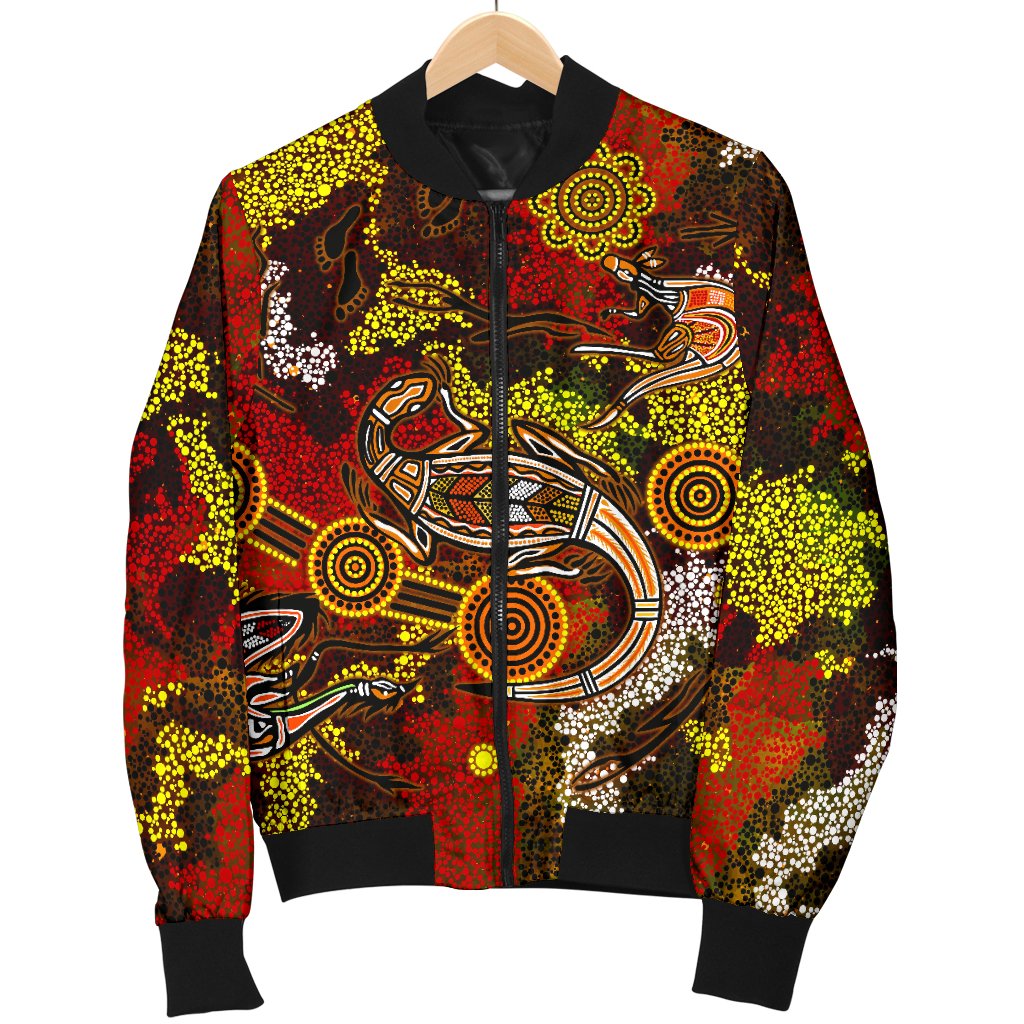 aboriginal-mens-bomber-jacket-kangaroo-and-lizard-dot-painting-art
