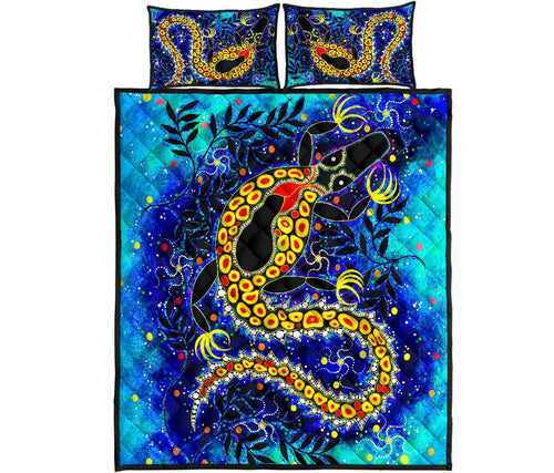 aboriginal-quilt-bed-set-indigenous-crocodile