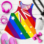 Racerback Tank - Aus Flag Tank Top Lgbt Color - Women - Vibe Hoodie