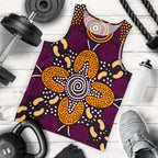 aboriginal-mens-tank-top-flowers-dot-panting-art