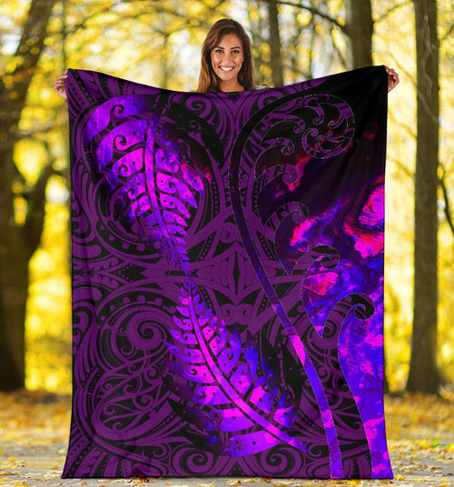 aotearoa-maori-premium-blanket-silver-fern-koru-vibes-purple