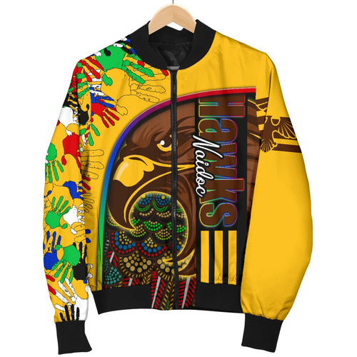 custom-personalised-pride-hawks-mens-bomber-jacket-hawthorn-naidoc-week-aboriginal-version-special