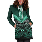 maori-manaia-new-zealand-hoodie-dress-turquoise