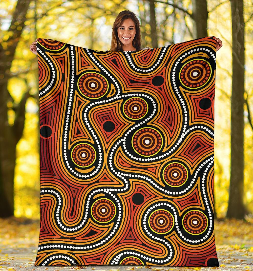 premium-blanket-indigenous-circle-dot-painting-ver01