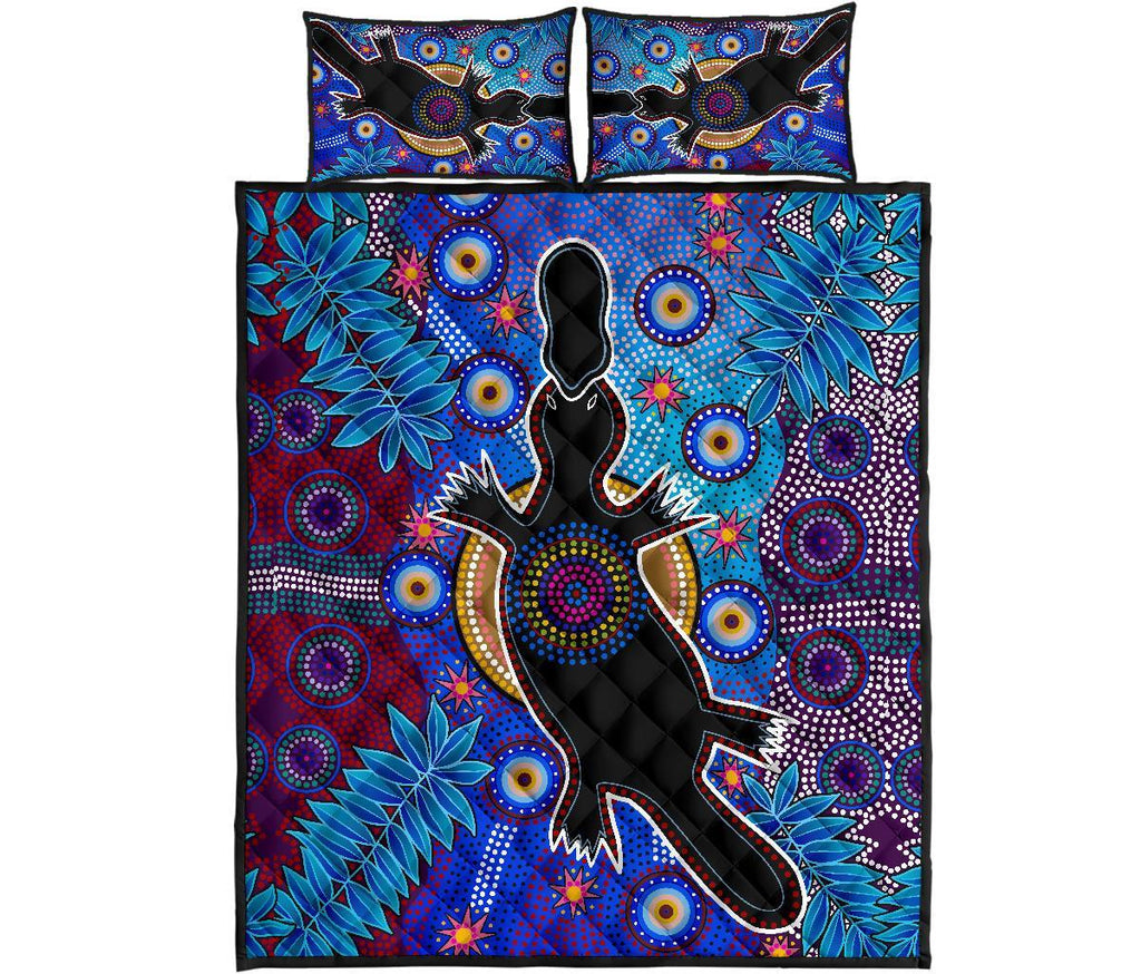 aboriginal-quilt-bed-set-indigenous-platypus