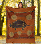 aboriginal-premium-blanket-indigenous-echidna
