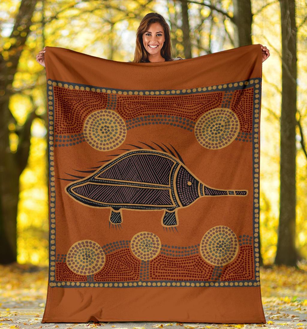 aboriginal-premium-blanket-indigenous-echidna