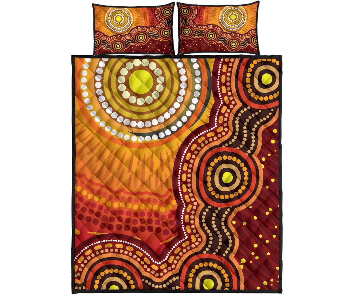 aboriginal-quilt-bed-set-sunrise-aboriginal-art