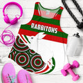 Rabbitohs Indigenous Rugby Women's Racerback Tank Rabbit Jumping - Vibe Hoodie