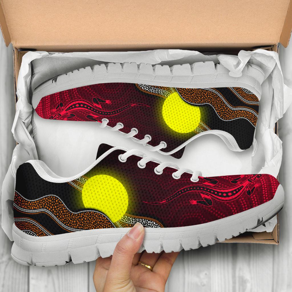 aboriginal-sneakers-aboriginal-flag-lizard-dot-painting-style