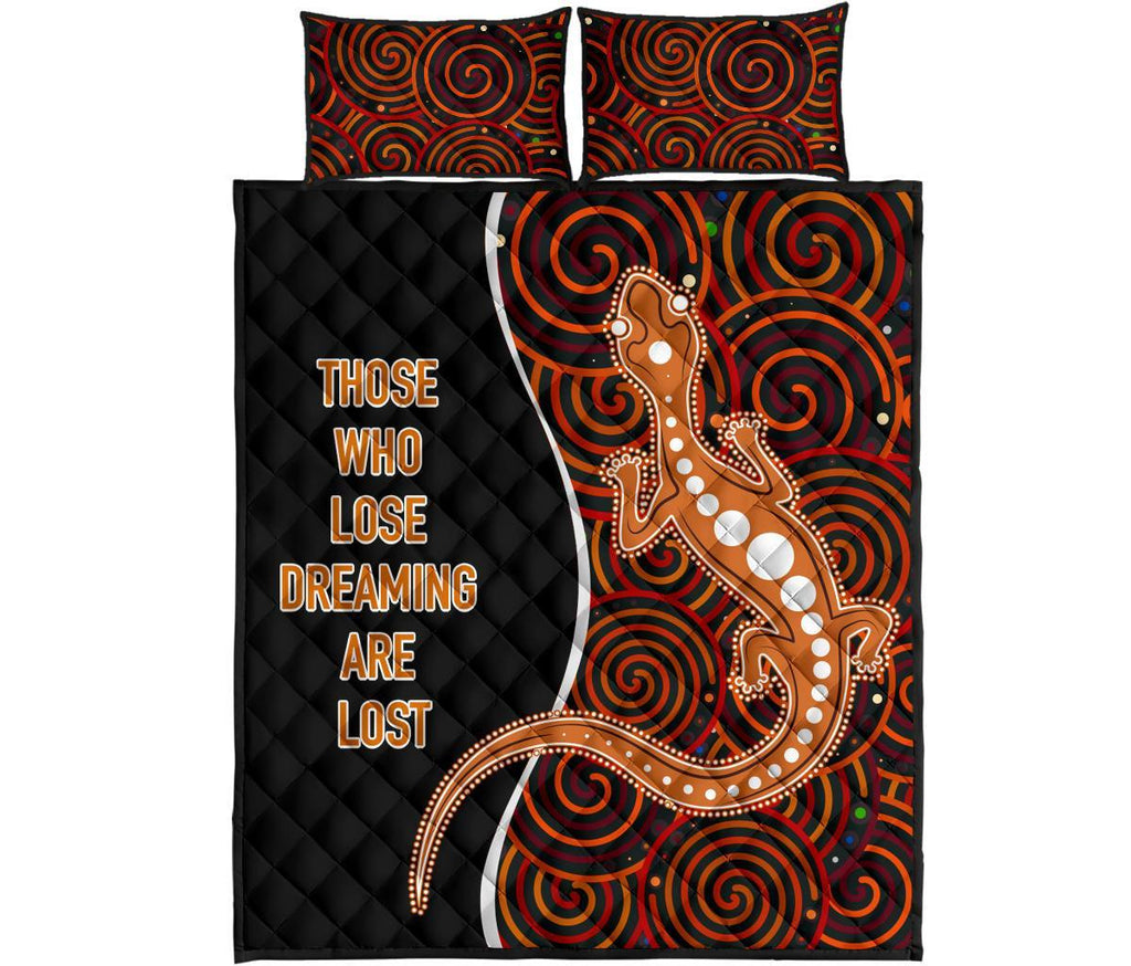 aboriginal-quilt-bed-set-indigenous-lizard-dreaming