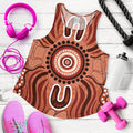 Aboriginal Women's Racerback Tank - Indigenous Art Patterns Ver02 - Vibe Hoodie