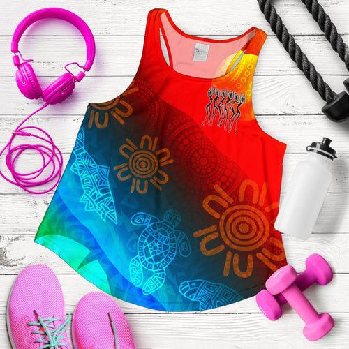 Naidoc Women's Racerback Tank - Proud To Be - Vibe Hoodie