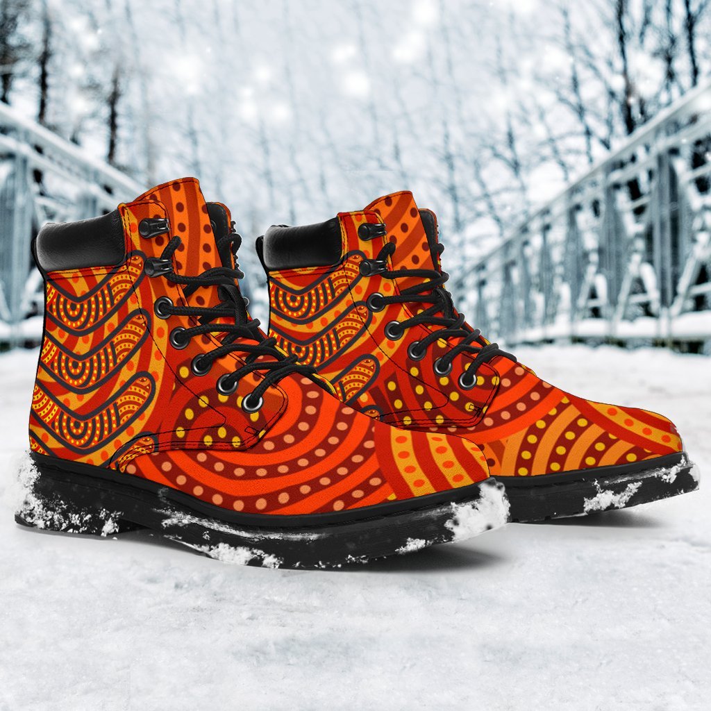 aboriginal-all-season-boots-aboriginal-boomerangs-and-dot-circle