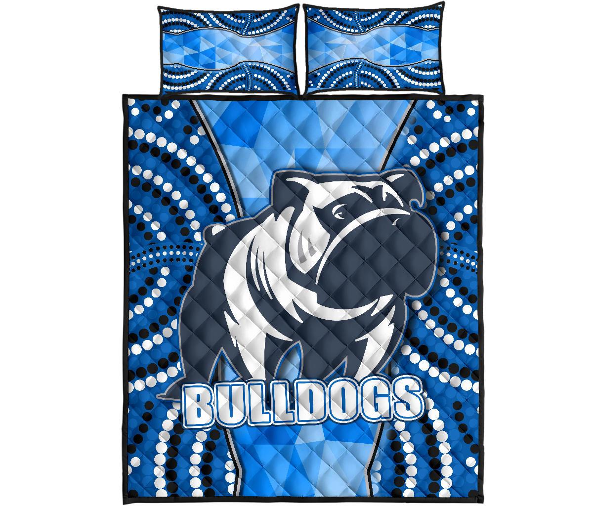 bulldogs-quilt-bed-set-indigenous-snappy