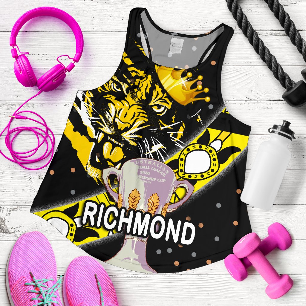 Richmond Premier Women Racerback Tank Tigers Dotted - Vibe Hoodie