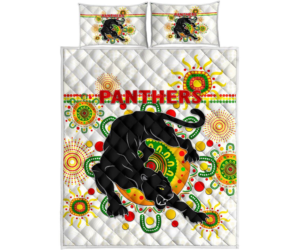 penrith-quilt-bed-set-indigenous-panthers-white