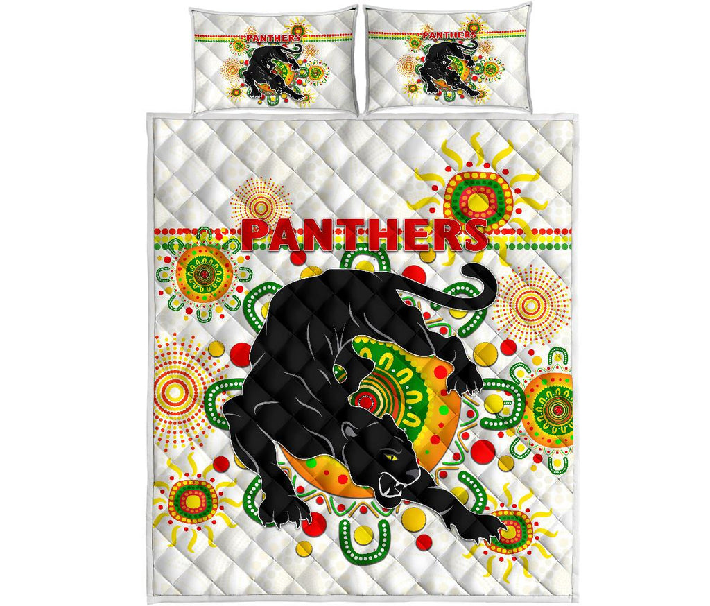 penrith-quilt-bed-set-indigenous-panthers-white