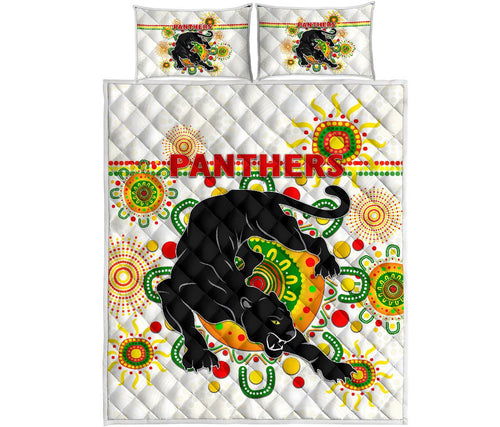 penrith-quilt-bed-set-indigenous-panthers-white