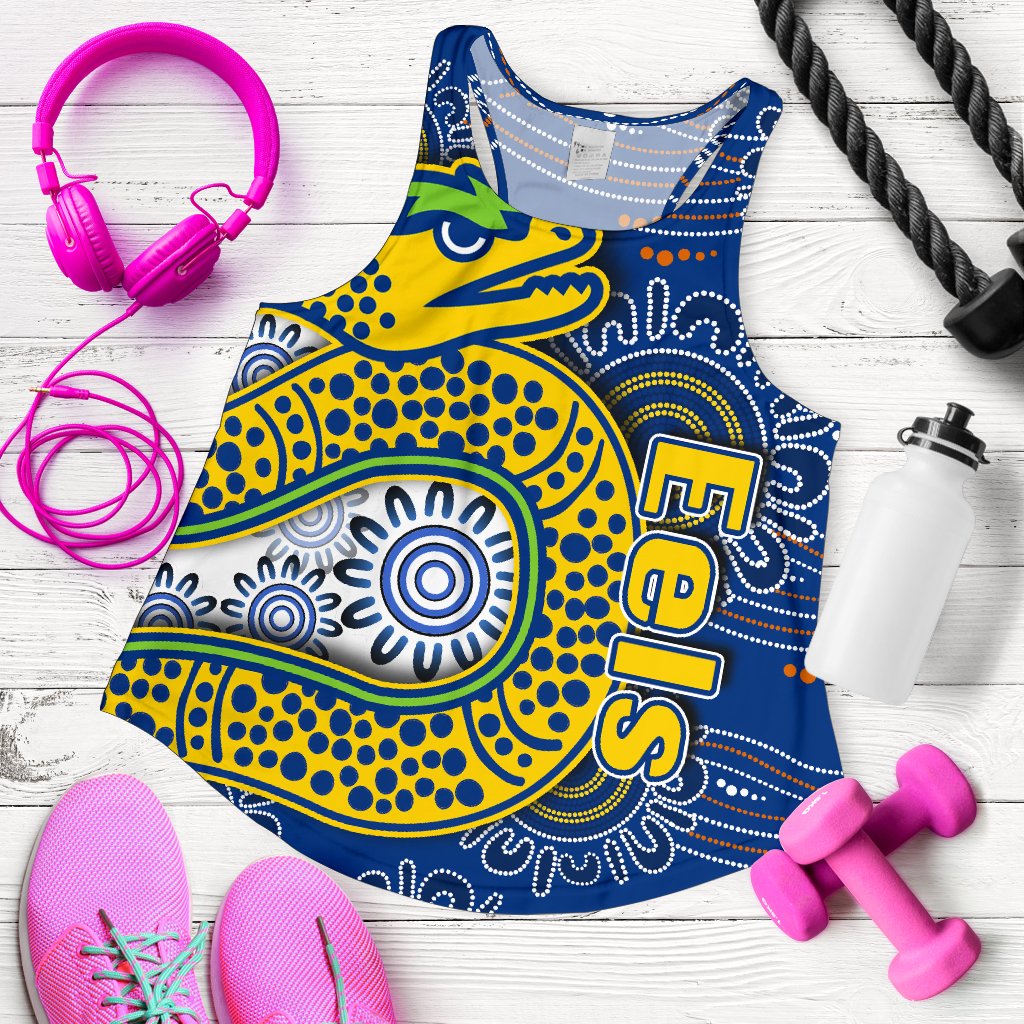 Parramatta Eels Women's Racerback Tank Indigenous - Vibe Hoodie