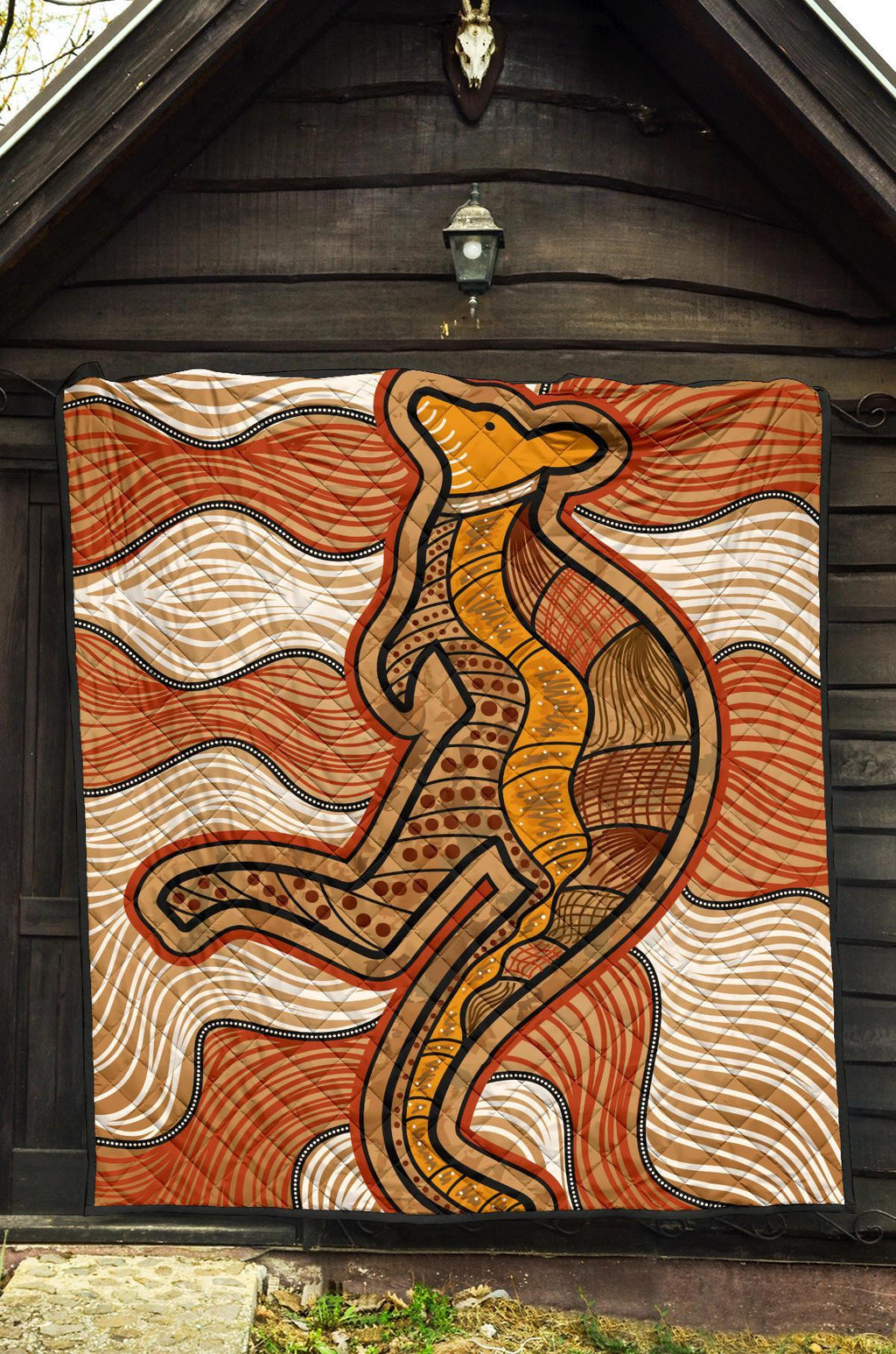 aboriginal-premium-quilt-indigenous-kangaroo-vintage-stye