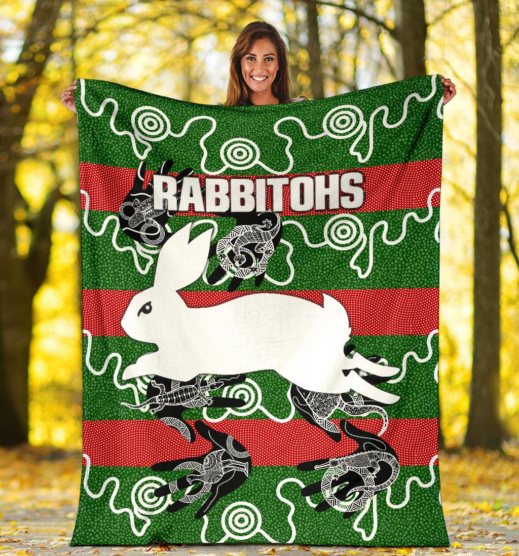 rabbitohs-premium-blanket-animals-aboriginal