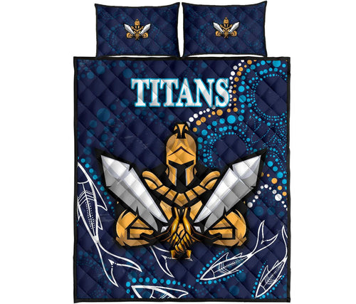 gold-coast-quilt-bed-set-titans-gladiator-indigenous