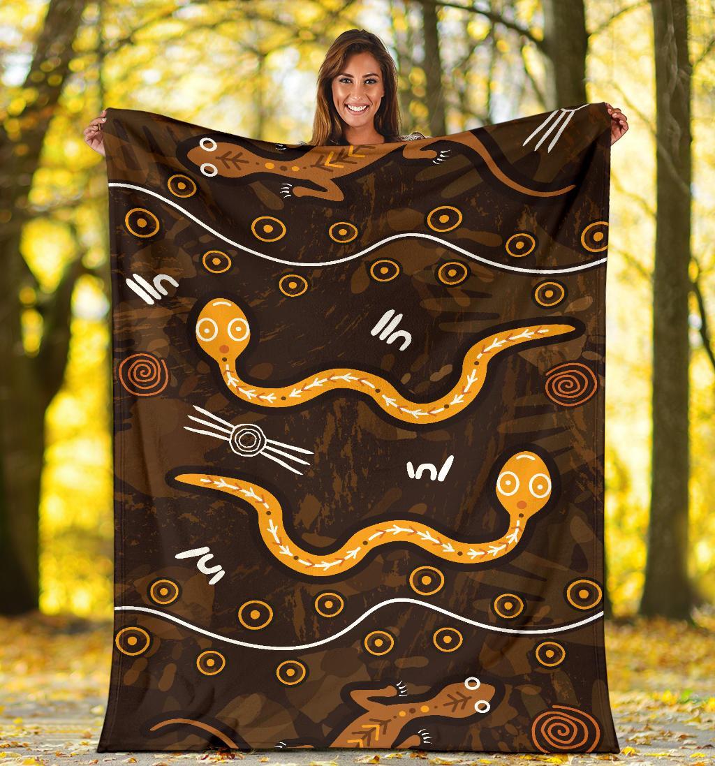 aboriginal-premium-blanket-indigenous-snake-hand-brown-color