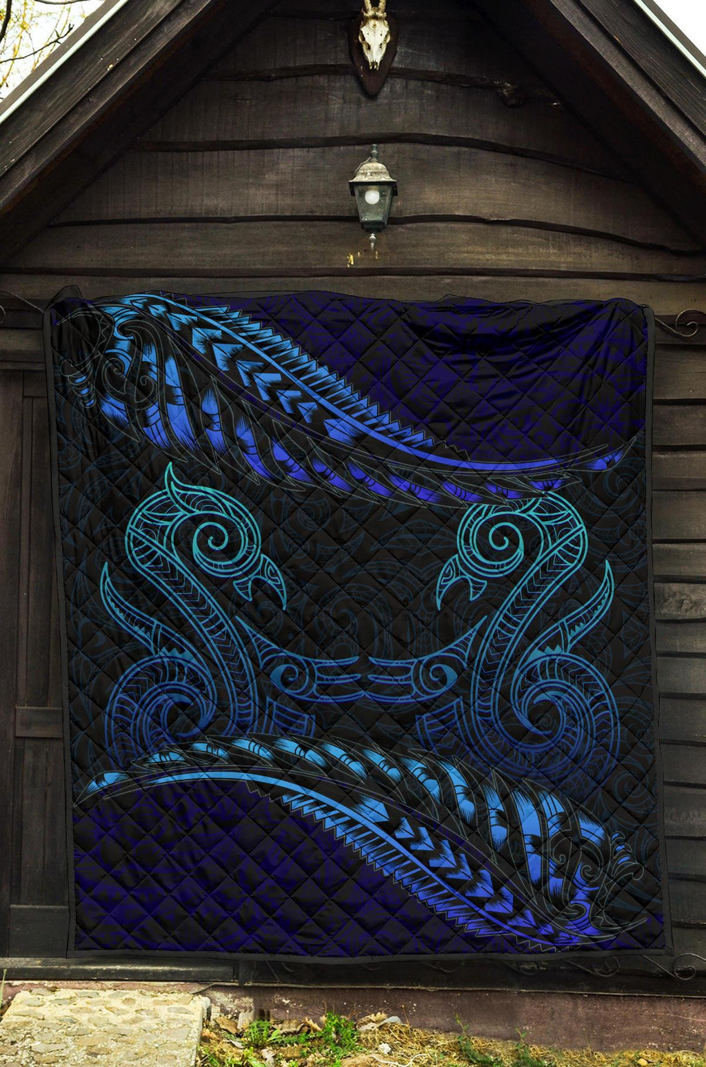 aotearoa-premium-quilt-blue-maori-manaia-with-silver-fern