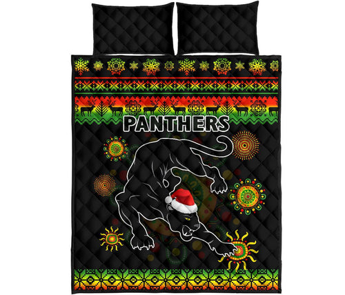 penrith-panthers-christmas-quilt-bed-set-indigenous