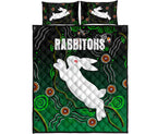 rabbitohs-quilt-bed-set-simple-indigenous