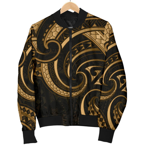 new-zealand-maori-mangopare-women-bomber-jacket-polynesian-gold