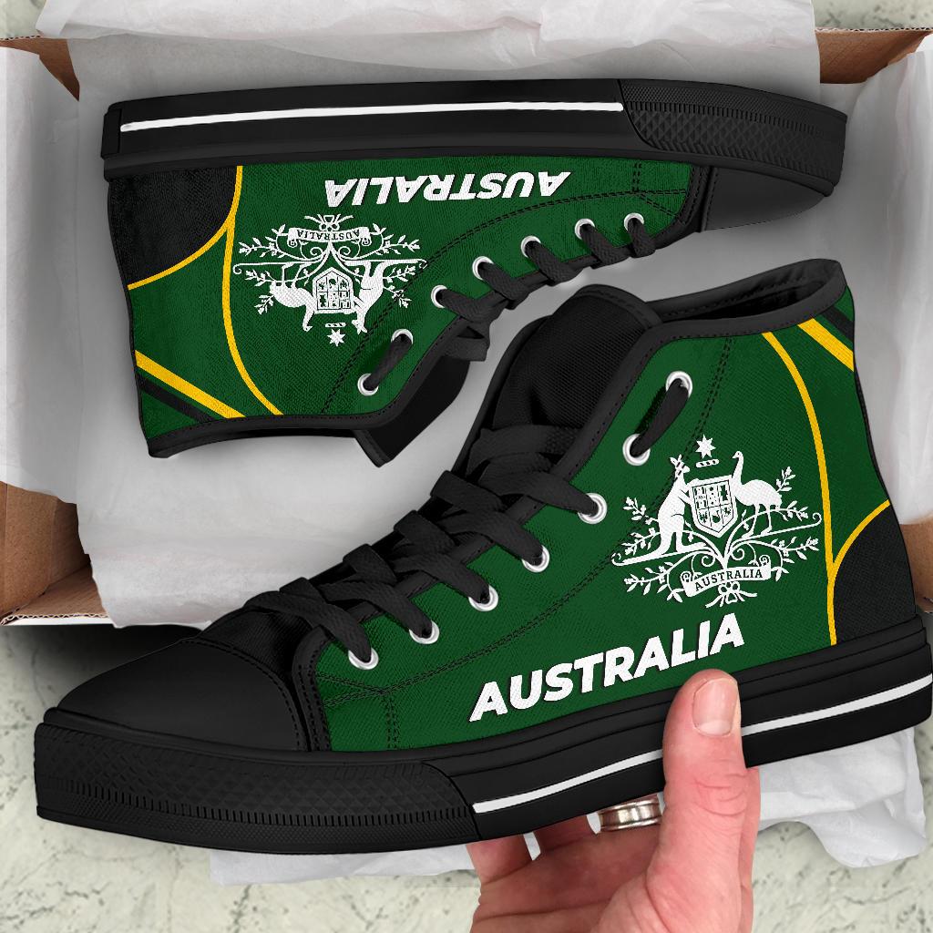 high-top-shoes-australian-coat-of-arms-green-shoes