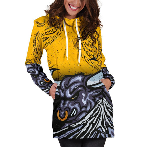 new-zealand-maori-women-hoodie-dress-taranaki-bull