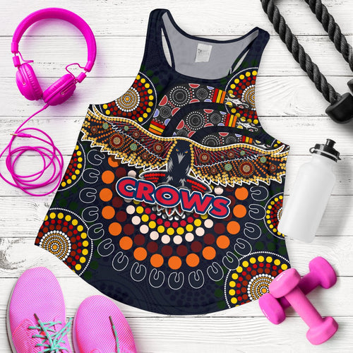 Adelaide Women Racerback Tank Indigenous Crows - Vibe Hoodie